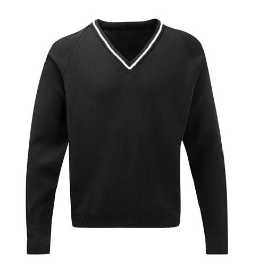 Black knitted school jumper best sale