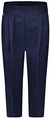 Boys Pull Up (Non-Zip) Trousers - Navy