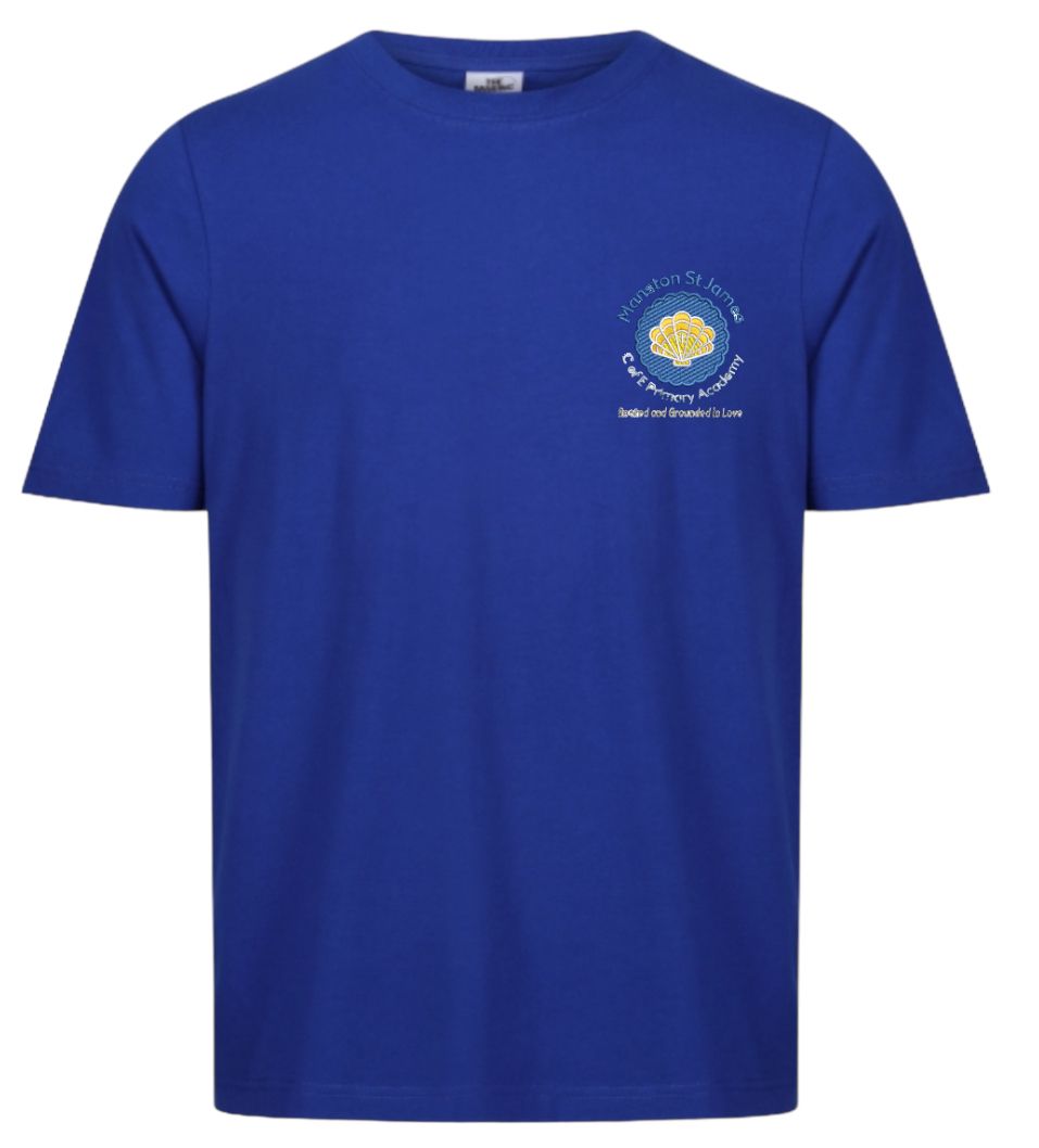 Manston St James Blue PE T-shirt (Yr 1-6)