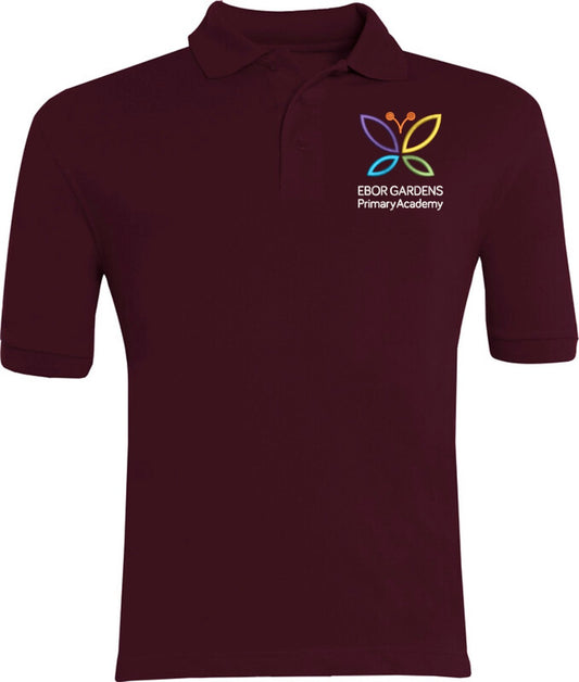 Ebor Gardens Primary Maroon Polo