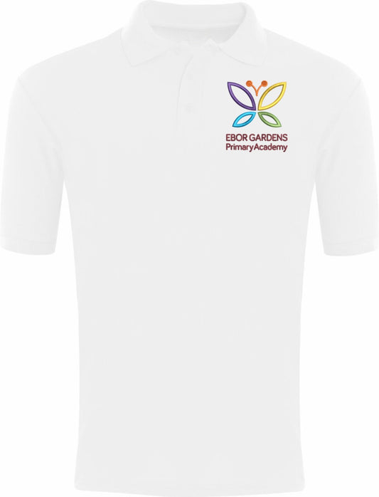 Ebor Gardens Primary White Polo