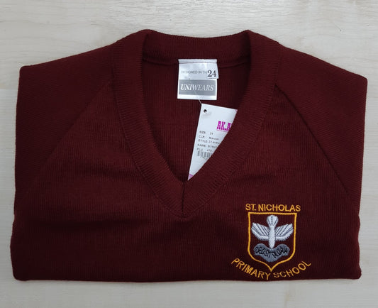 St Nicholas Primary School V-Neck Pullover