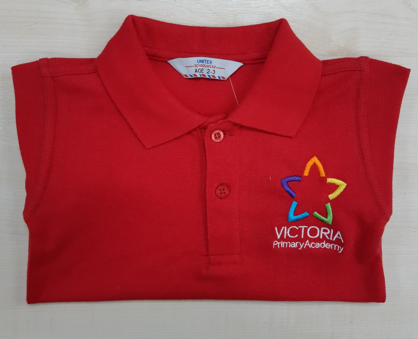 Victoria Primary Red Polo Shirt